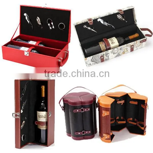 Top Grade Unique Design Handmade wine holder leather