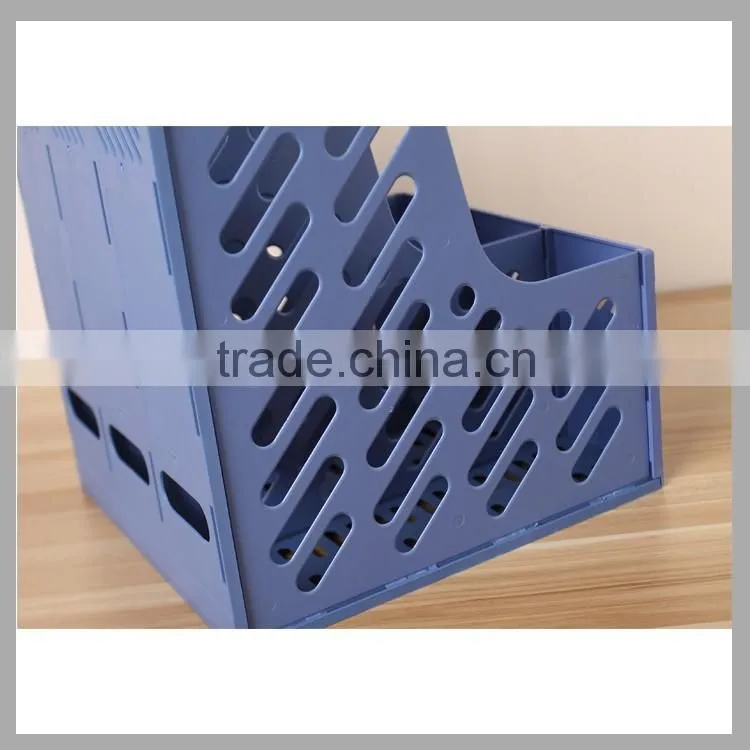 Competitive price Huajie plastic magazine shelf file rack