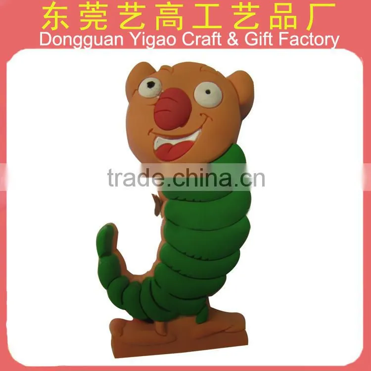 3D embossed PVC souvenir fridge sticker for business gifts