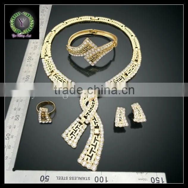 New Arrival 4pcs/set 18K gold plated Jewelry set for woman bag and dress,jewelry set AHK1092
