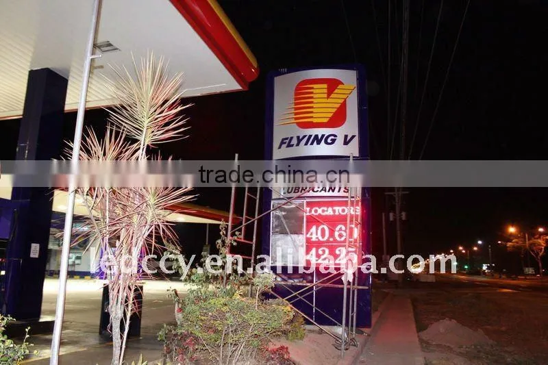 CCY led gas station price signs for foreign customers