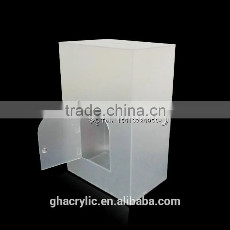 GH-RJ009 Newest design abrazine Acrylic Donation Box ,Acrylic Donation Box