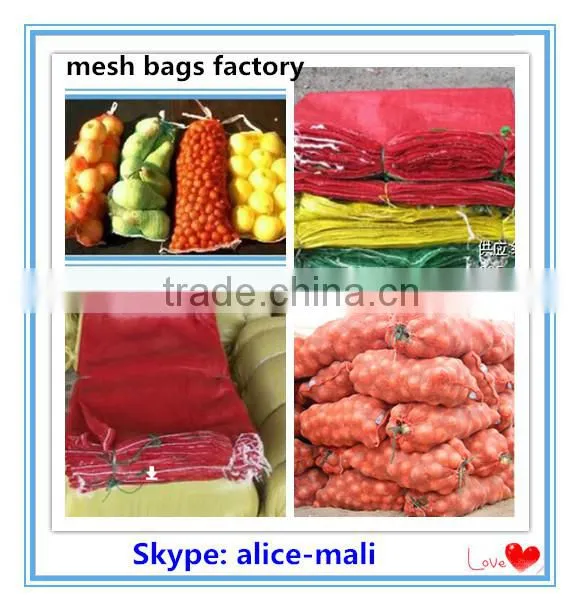 high quality pp mesh bags for potato, onion, other vegetable and fruit