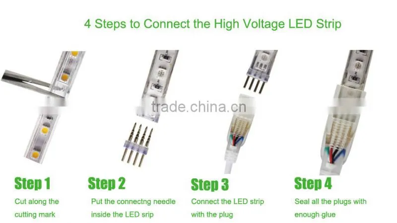 Christmas Decor LED String Lights Outdoor Use 110V 50M/Roll waterproof
