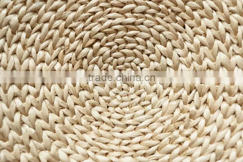handmade natural fiber cornhusk straw window seat cushion