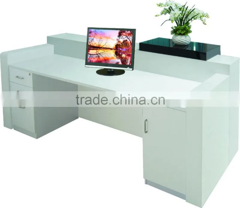 hot selling high quality glass reception desk factory sell directly QT3507