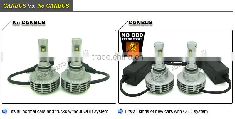 9006 HB4 6G 7G 8G 9G led headlight no OBD error code fanless all in one 6000LM 5 color optional LED headlight