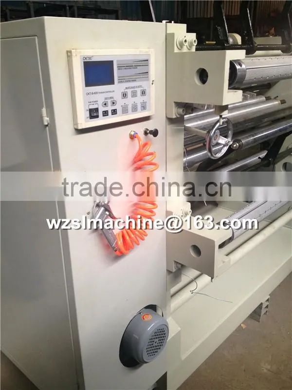 Full Automatic Coreless Pre Stretch Film SlittingRewinder Machine