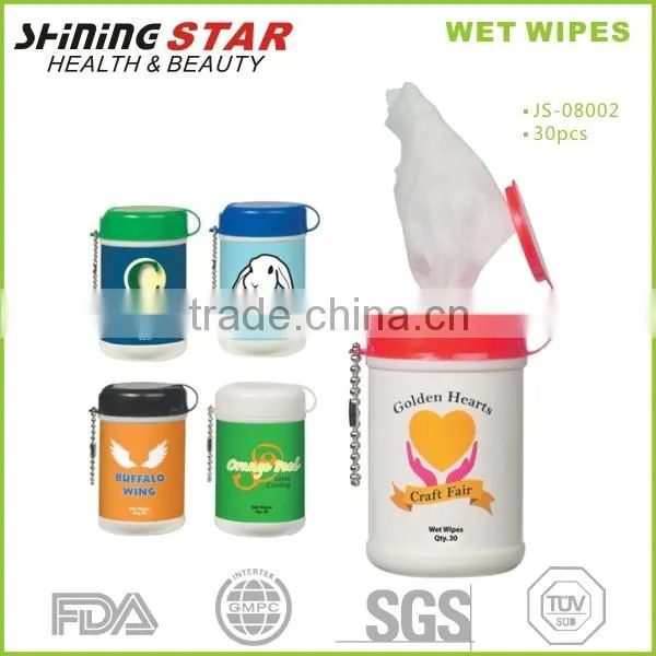Cleaning wet tissue paper