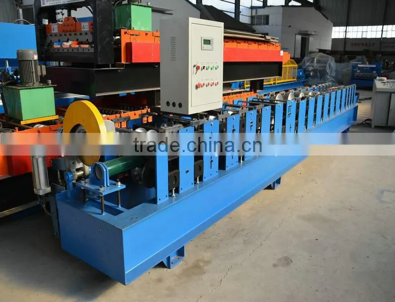 Auto steel downspout pipe roll forming machine