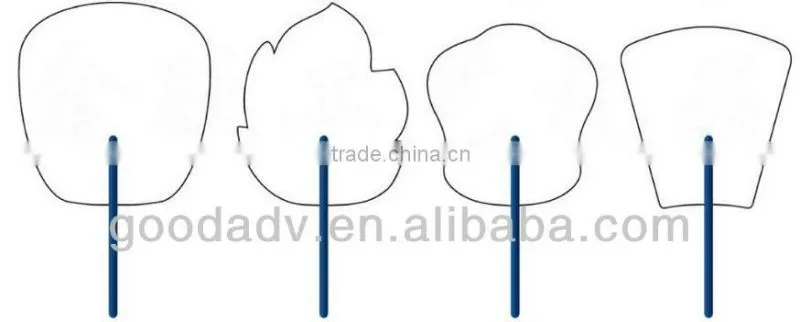 Summer Promotional Gifts print your own logo Advertising fan eco-friendly plastic hand fan