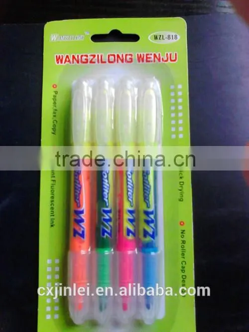 Hot colors double ended highlighter set