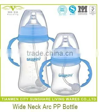 Soft Portable Food Grade Liquid Silicone Baby Feeding Bottles With Handle