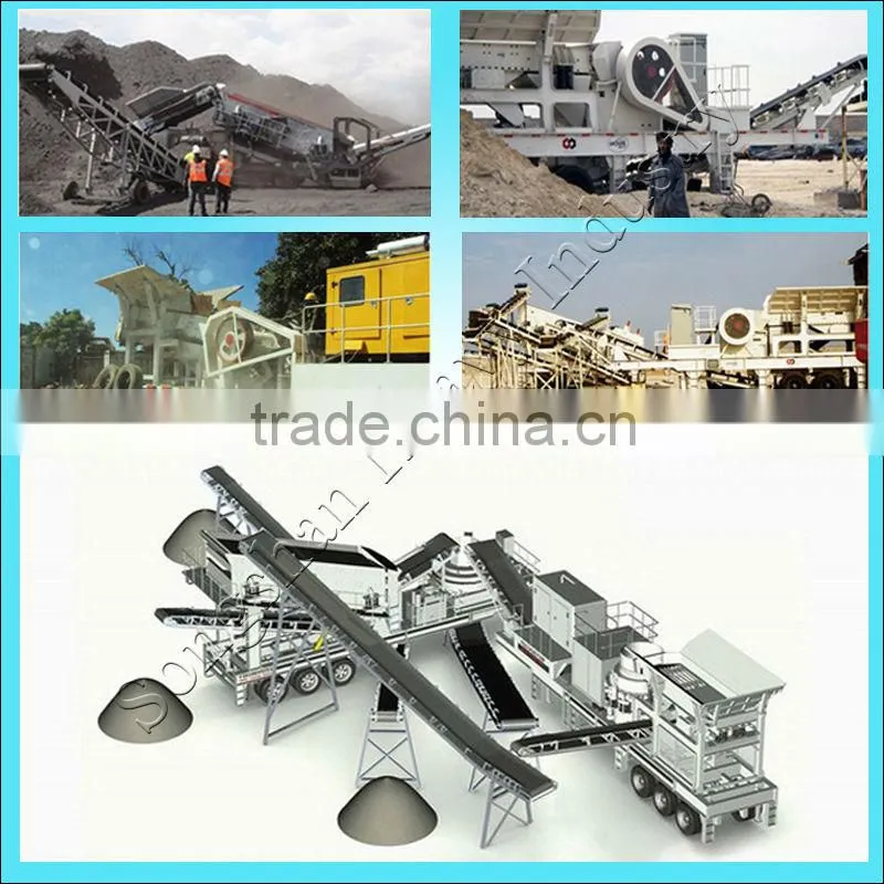 China Manufacturer portable stone crushers;movable crushing station; mobile crushing station