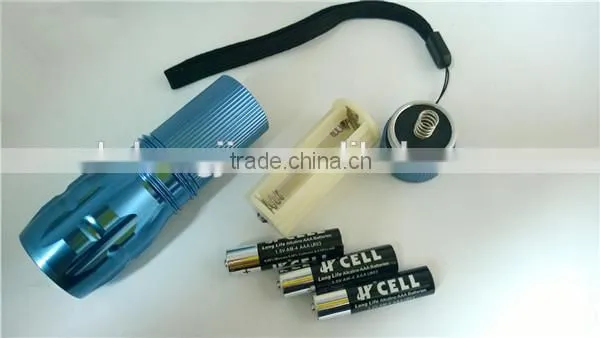GS-9025T aluminium best bicycle zoomable led flashlight torch
