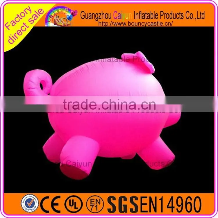 Inflatable LED light pig, inflatable led hanging stars for decoration