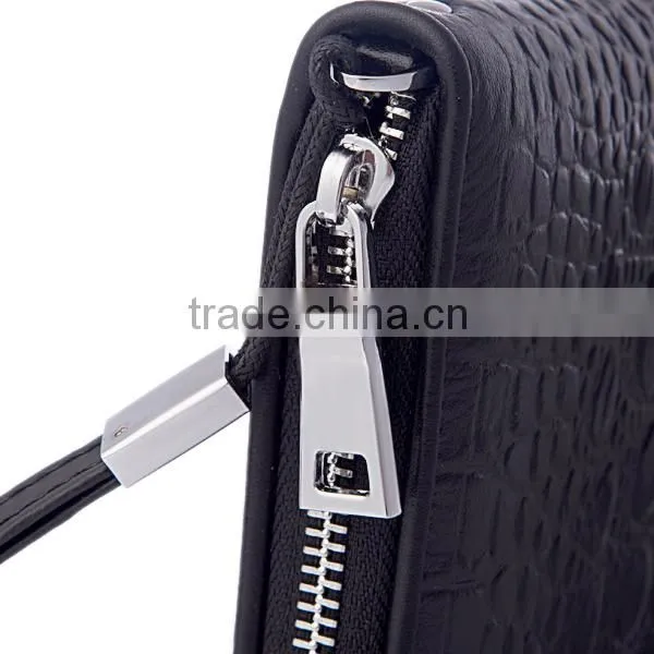 Multi currency china wholesale full grain leather wallet