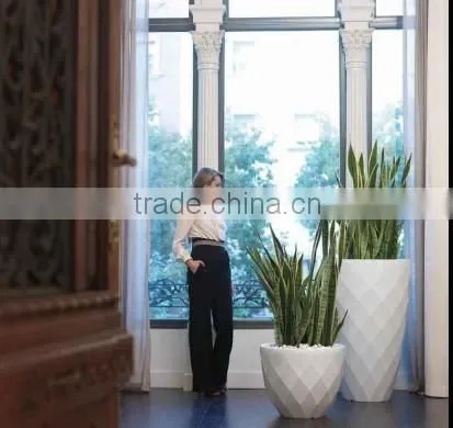 indoor and outdoor fiberglass flower pot