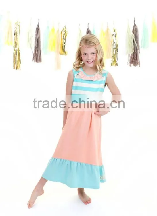 China manufacturer new style casual design baby girl maxi dress pakistani baby girls maxi dress