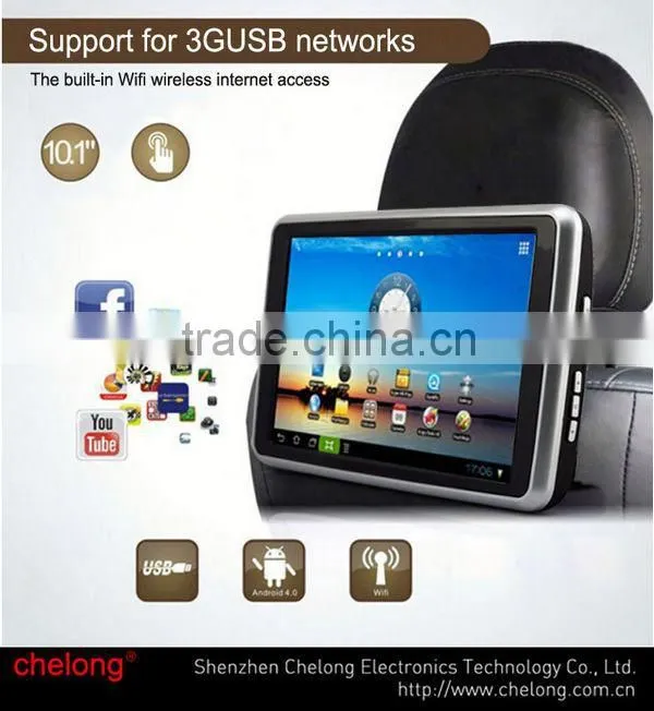 Easy Installation Hanging Headrest Monitor Support DVD/WIFI/USB/SD Card