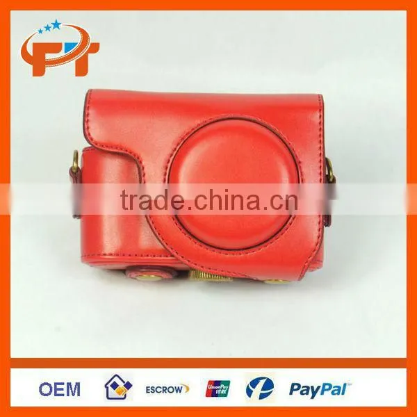 Leather Camera Case Bag for Casio EXILIM EX-ZR1000 Digital Compact Camera