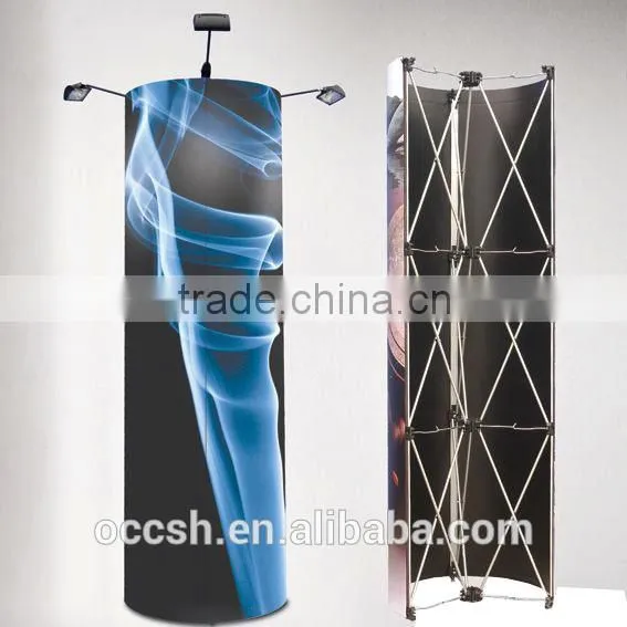 Cylinder Pop Up Display Stand