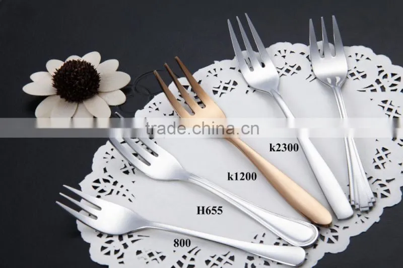 stainless flatware, cake fork, stainless steel fork for children