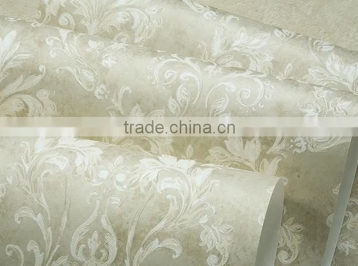 Damask Non Woven Home Decoration Wall Paper