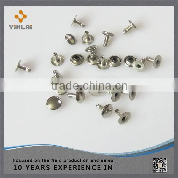 Classic metal double cap rivet