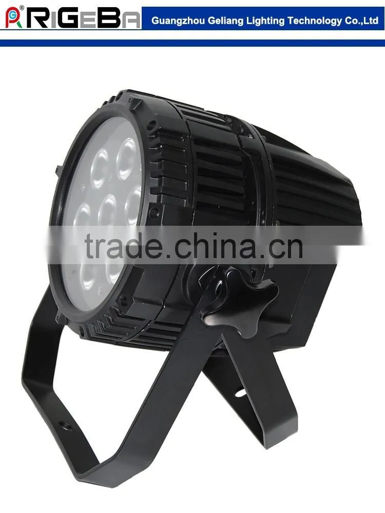 Best selling die cast aluminum CE led par light 7x10w RGBW 4 in 1 mini outdoor Waterproof IP65 lamp led par can light