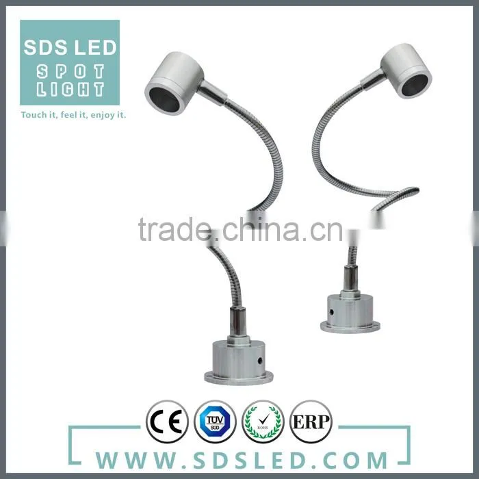LED spotlightLED DC base easy install standing 1W jewelry display showcase led lights