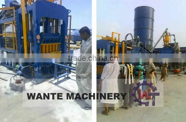 WANTE BRAND protable QT8-15 fully automatic and multifunctional block making machine line