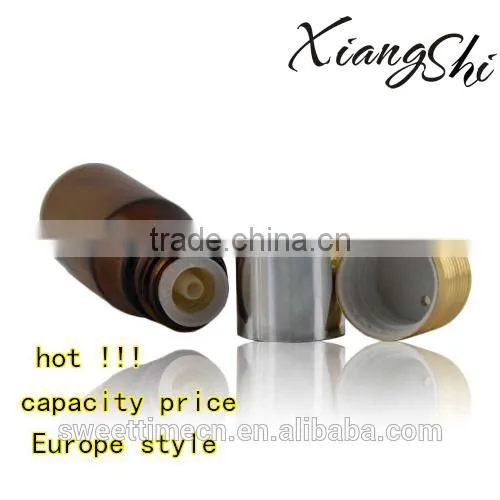 15ml amber glass bottles for essential oil with golden cap