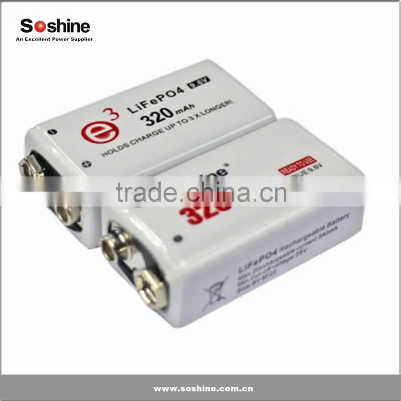 Best 9V battery good quality rechargeable 9V Lifepo4 battery from China alibaba wholesale