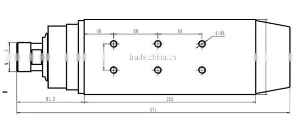 GDZ120x103-6 Toauto 18000rpm 6kw engraving machine spindle motor