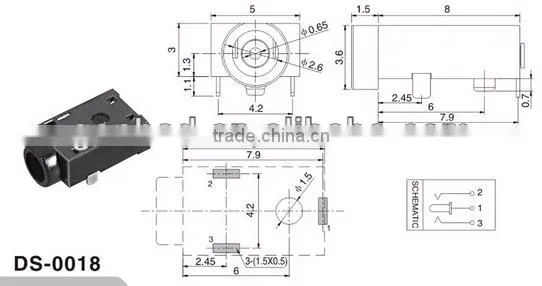 PCB DC Power Jack&SMD DC power Jack