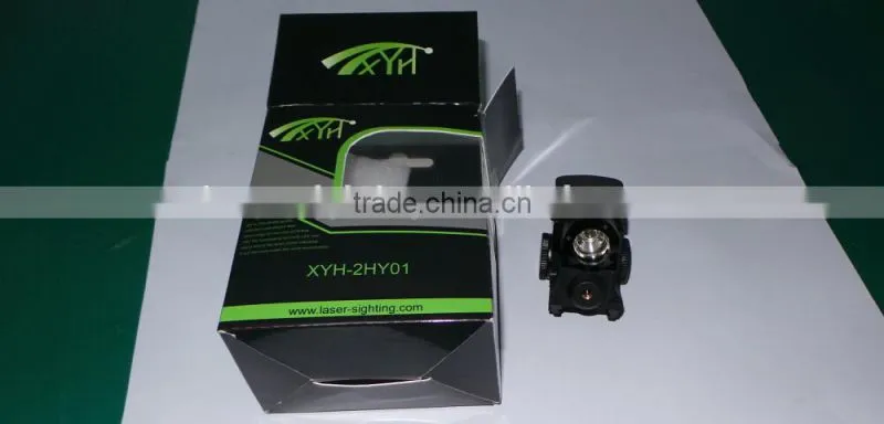 The Smallest Laser gun sight with three laser colors adjustable,red,green or infrared used for glock type and rifle guns
