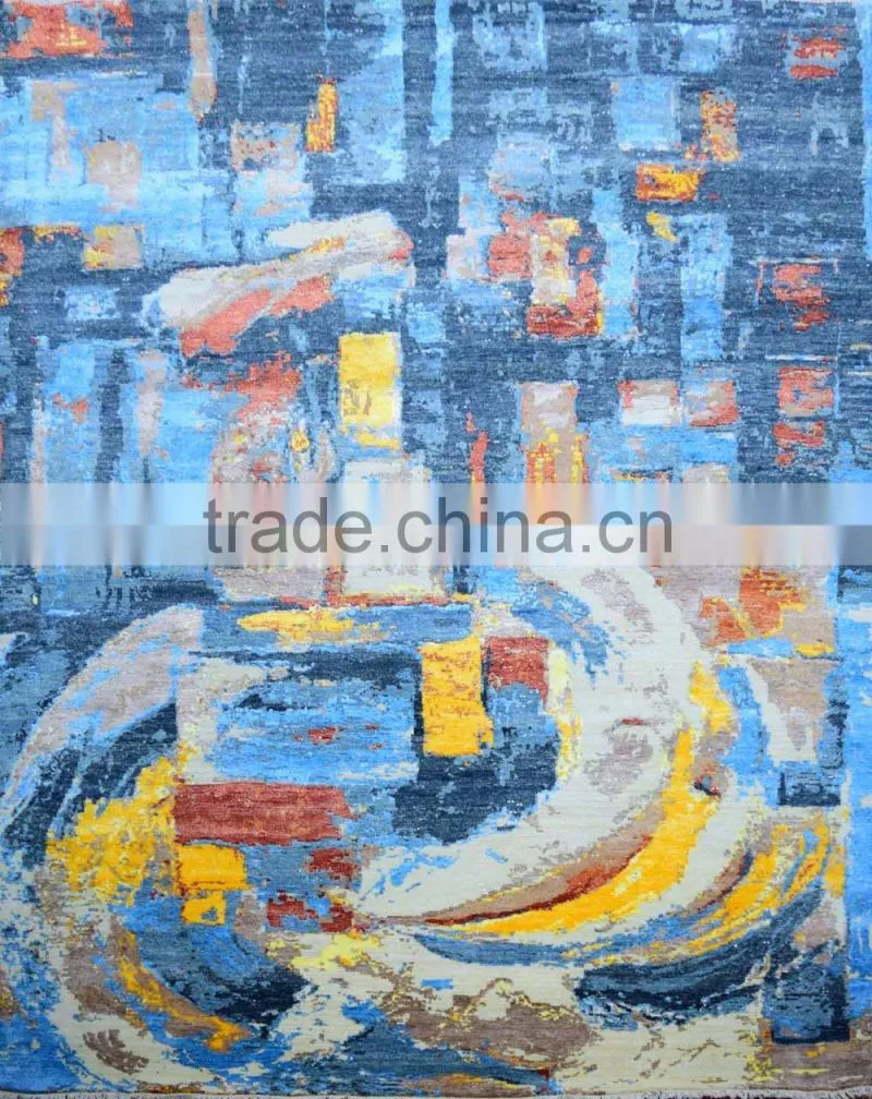 Modern Wool Bamboo Silk Carpet