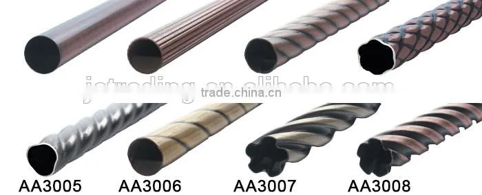 Luxurious Plating Iron Curtain Rod Set ,Curtain Rod