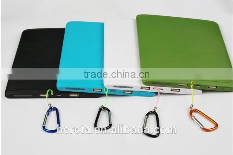 Newest style 30000mah dual usb portable solar panel power bank