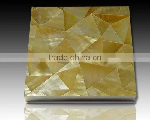 Yellowlip shell marble tile