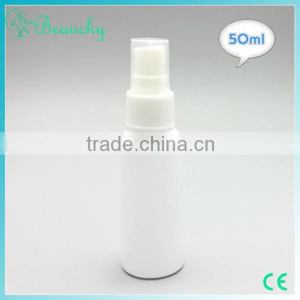 2015 China alibaba 50ml white blue green red amber plastic water bottle