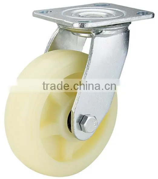 Trolley white nylon wheel caster