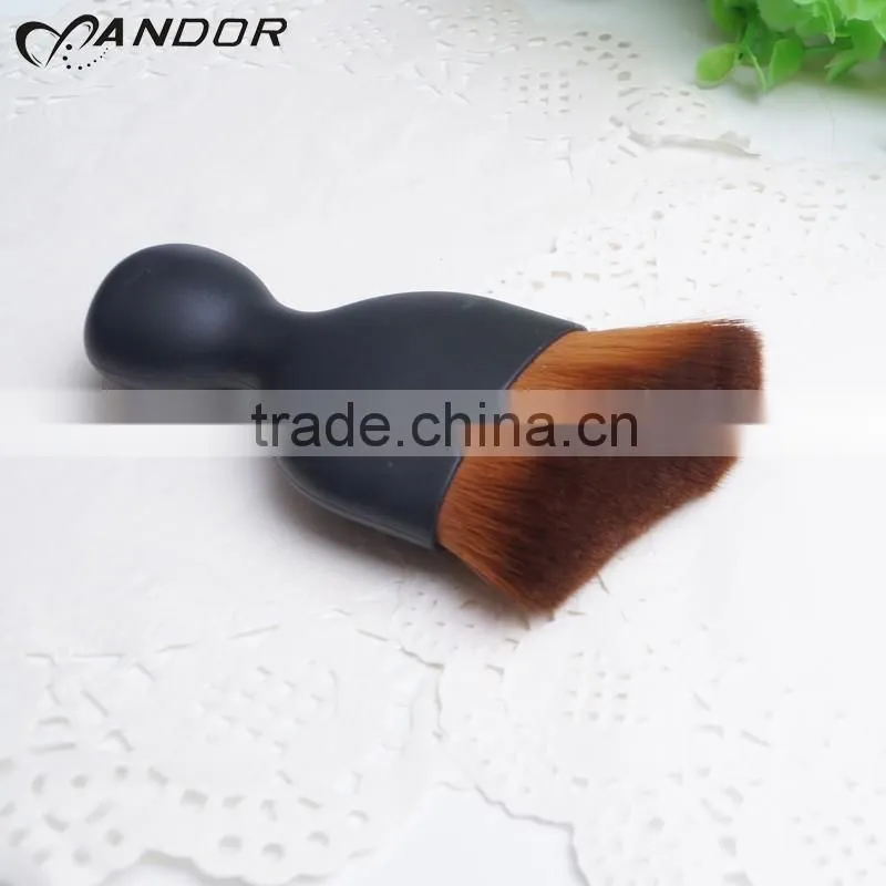 Soft brush hair black handle colored mini concealer brush