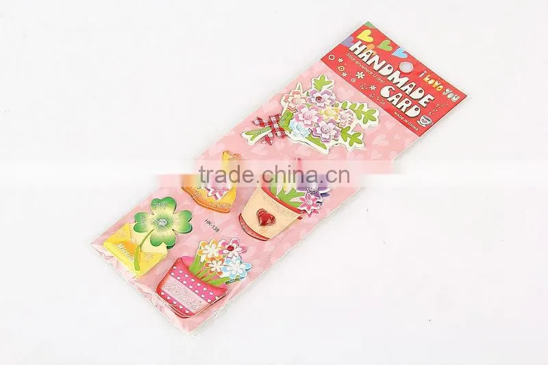 2015 3d decorative roon flower stickers