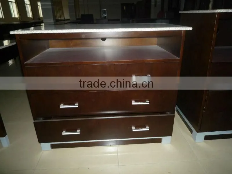 different size and different color wooden TV table for hotel furniture