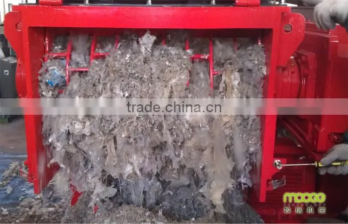 Single Shaft Type VS4080 Waste Plastic Film Shredder Machine