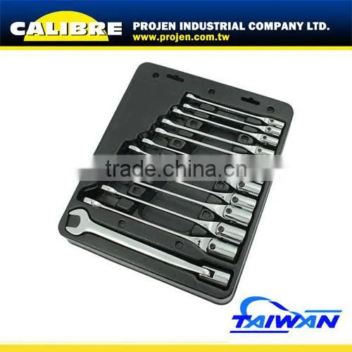 CALIBRE 6pc 8-19mm Flex Head Ratchet Spanner Set
