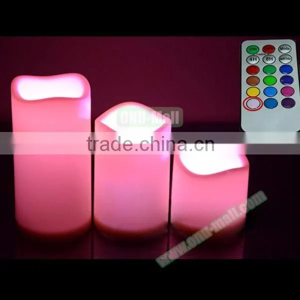 Most Popular Flameless LED Candle Light with Remote, Ivory Color Remote LED Candle