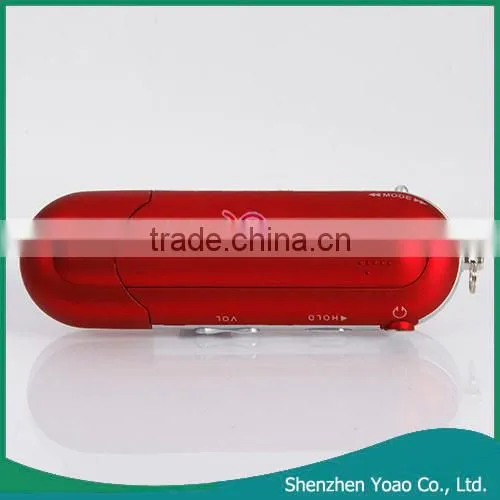 USB2.0 LCD 16GB MP3 Player with Voice Recorder Function Red